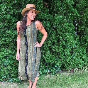 90s Vintage Bohemian Dress